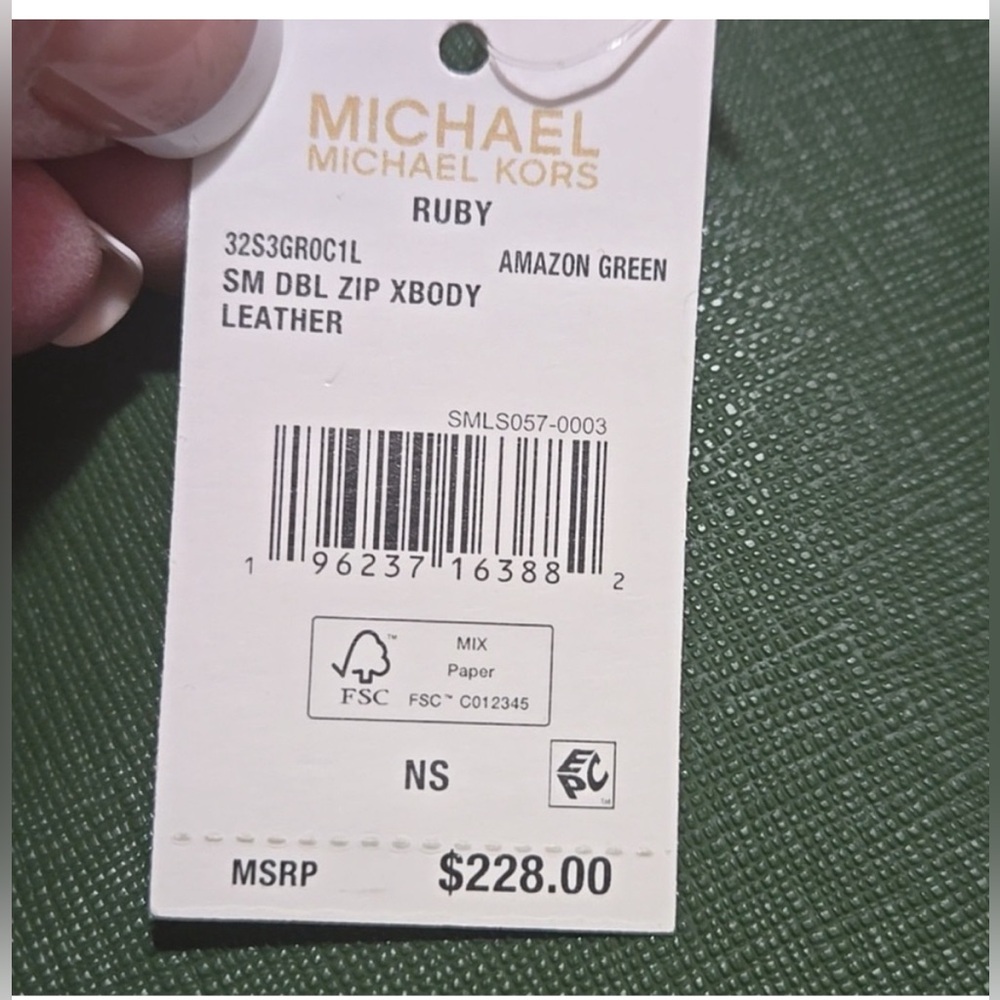 Michael Kors NWT Green Crossbody Bag - Picture 7 of 10